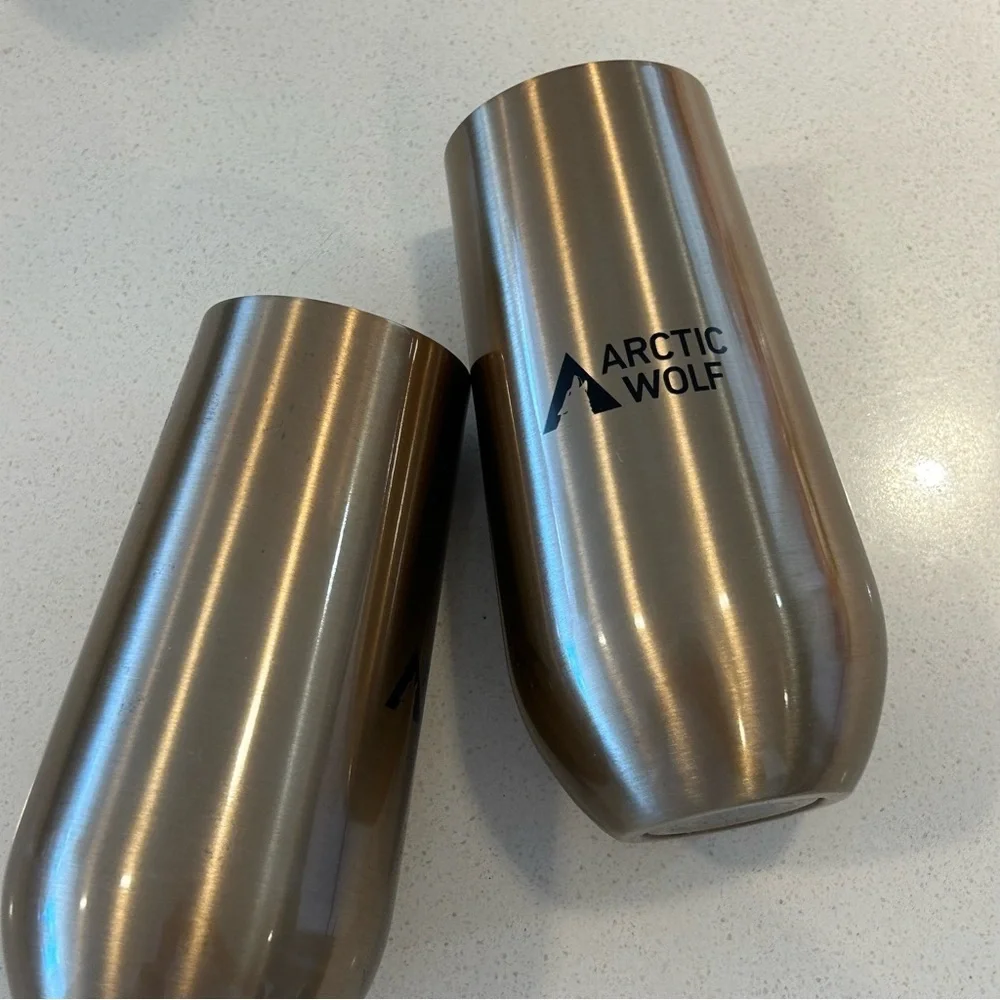 Set of 2 - Insulated Champagne Glasses